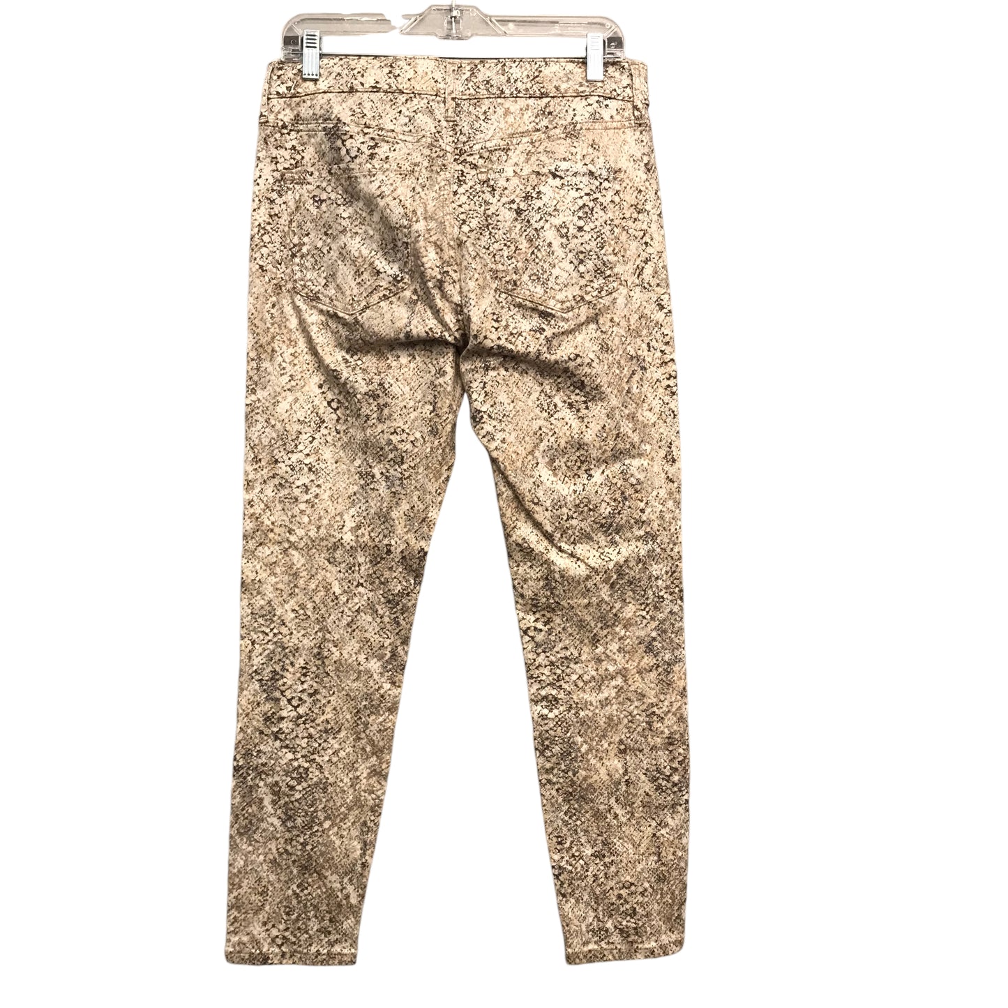 Pants Cropped By Express In Snakeskin Print, Size:8