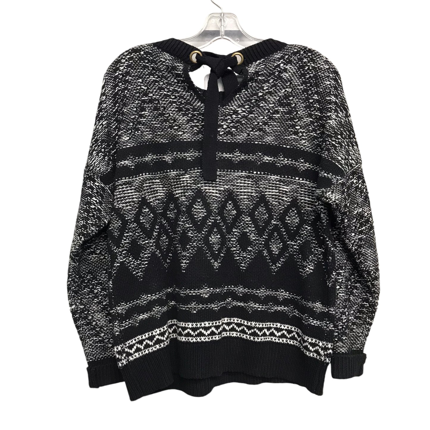 Sweater By Lucky Brand In Black & White, Size:S