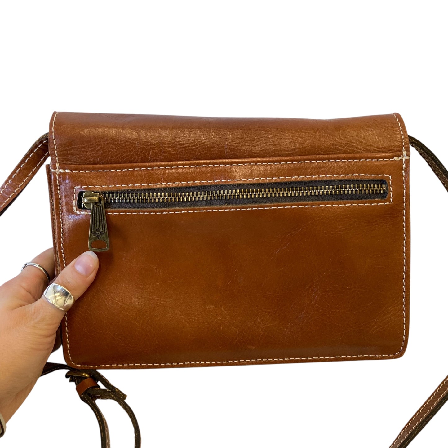 Crossbody Designer By Patricia Nash In Brown, Size:Medium