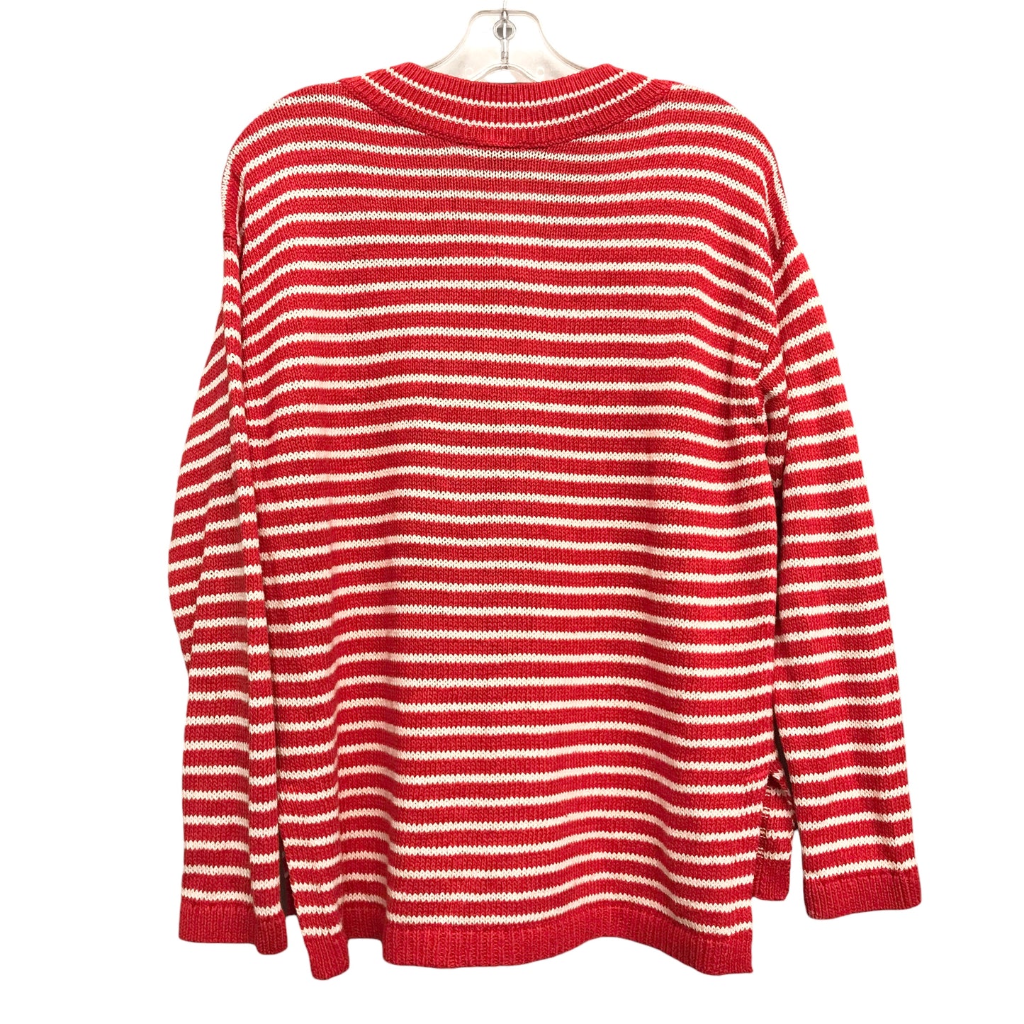 Sweater By Talbots In Red & White, Size:S