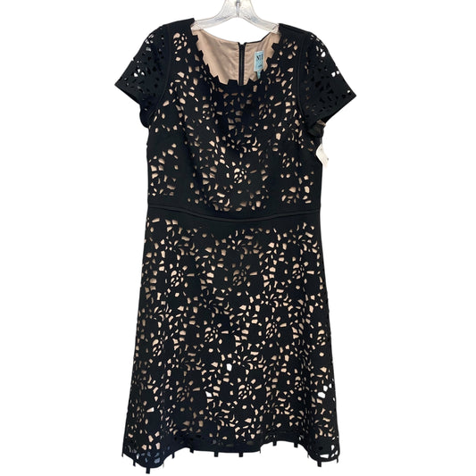 Dress Party Short By Nue by Shani In Black & Tan, Size:L