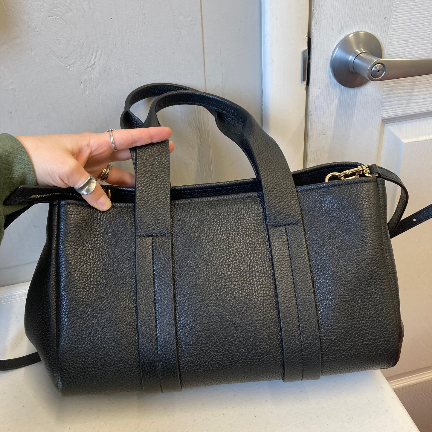 Handbag Designer By Michael Kors In Black, Size:Large