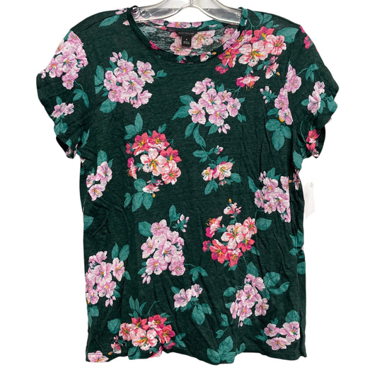 Top Ss Basic By Ann Taylor In Floral Print, Size:M