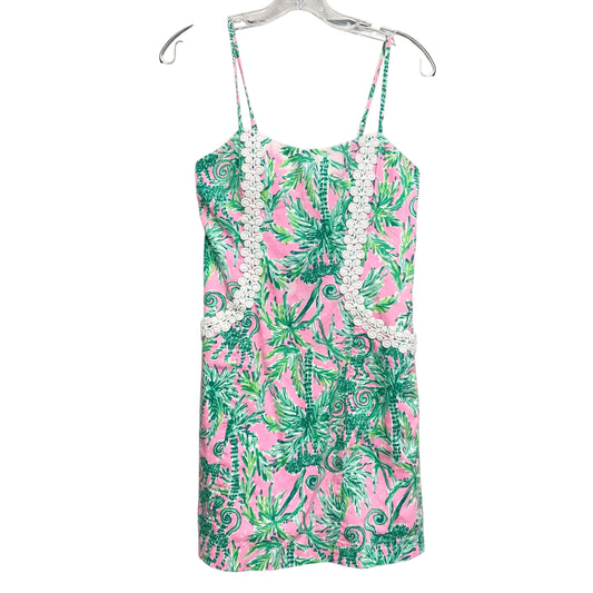 Dress Designer By Lilly Pulitzer In Green & Pink, Size:S