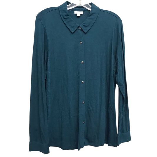 Top Ls By J. Jill In Teal, Size:L