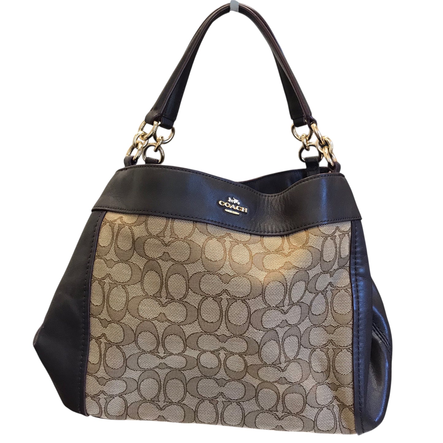 Handbag Designer By Coach In Brown, Size:Medium