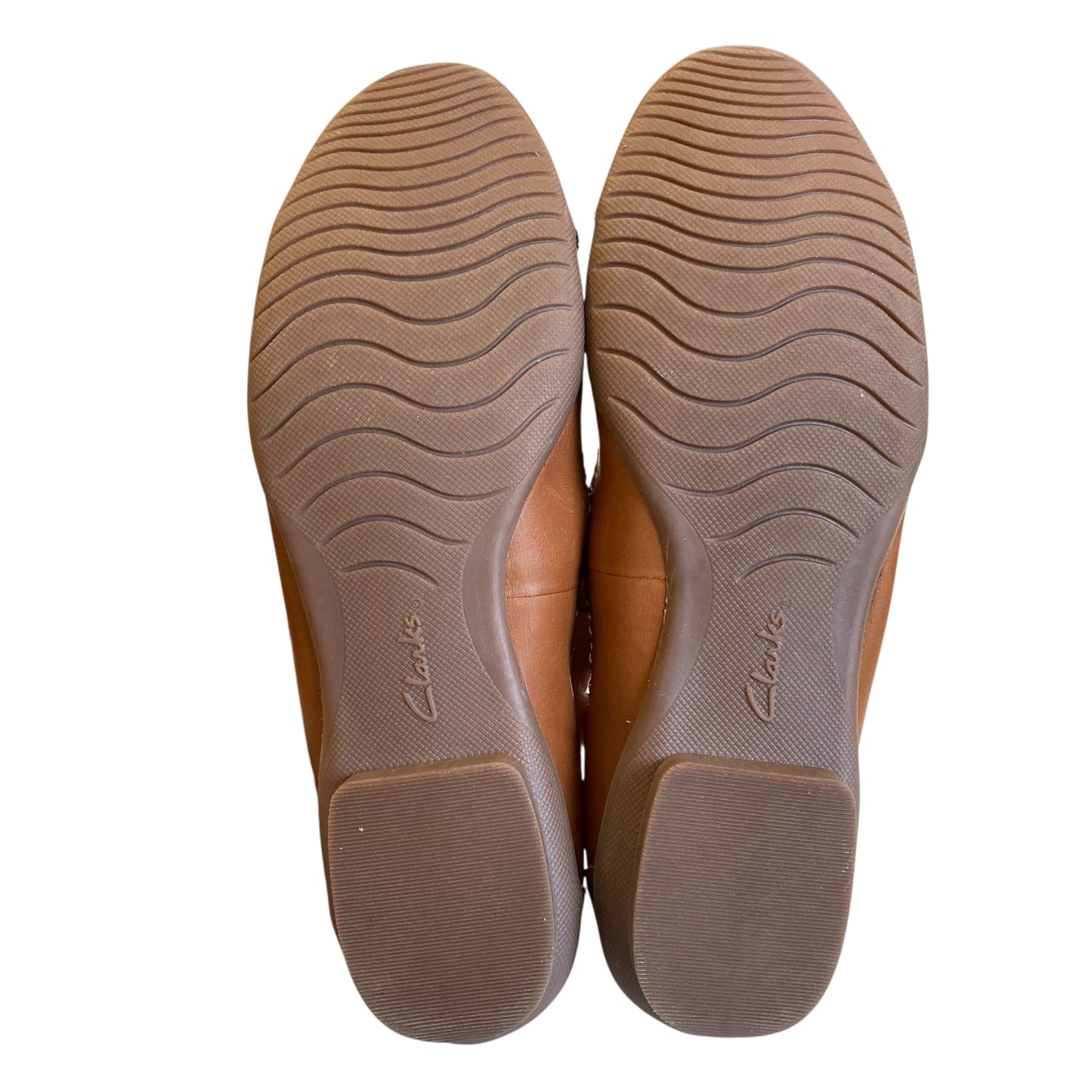 Shoes Flats By Clarks In Brown, Size:9