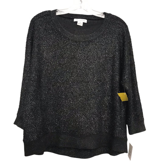 Sweater By Liz Claiborne In Silver, Size:M