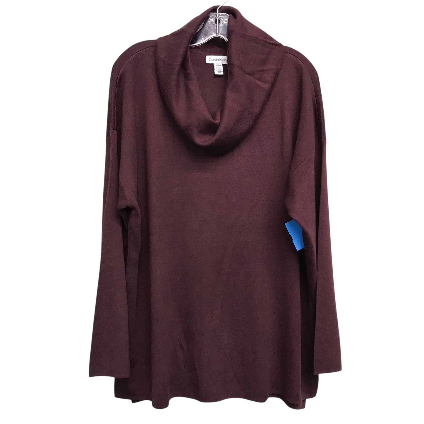 Sweater By Calvin Klein In Purple, Size:1X