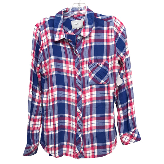 PLAID PATTERN TOP LS by RAILS Size:S