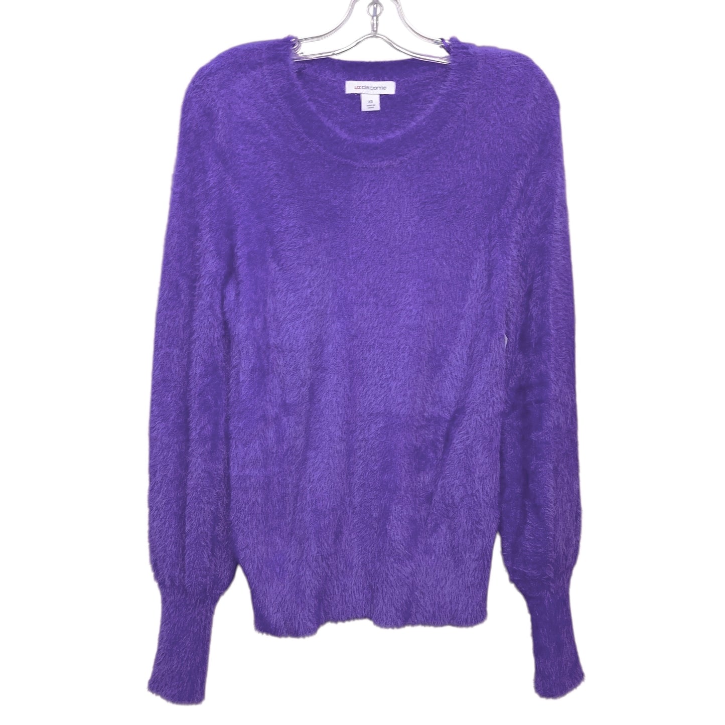 Sweater By Liz Claiborne In Purple, Size:Xs