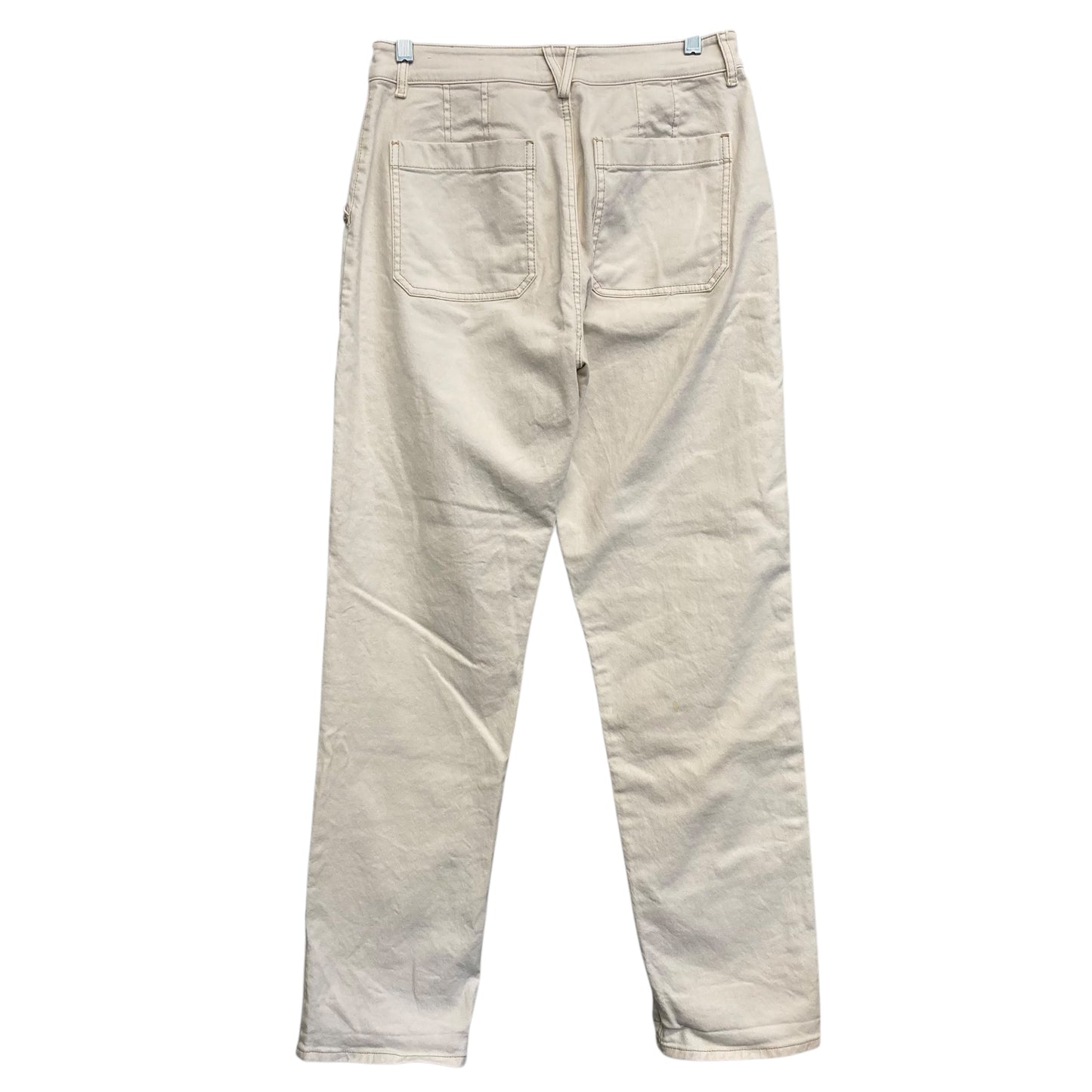 Jeans Straight By Loft In Cream, Size:2
