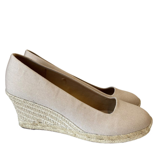 Shoes Heels Wedge By J. Crew In Tan, Size:12