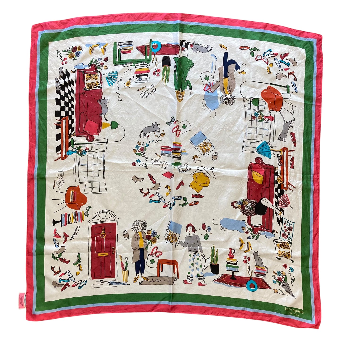 Scarf Designer By Kate Spade In Multi
