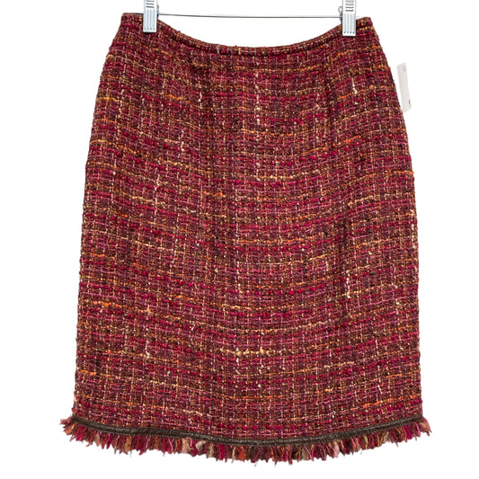 Skirt Designer By Lafayette 148 In Red, Size:6