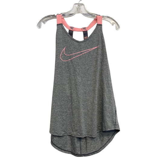 Athletic Tank Top By Nike Apparel In Grey, Size:L