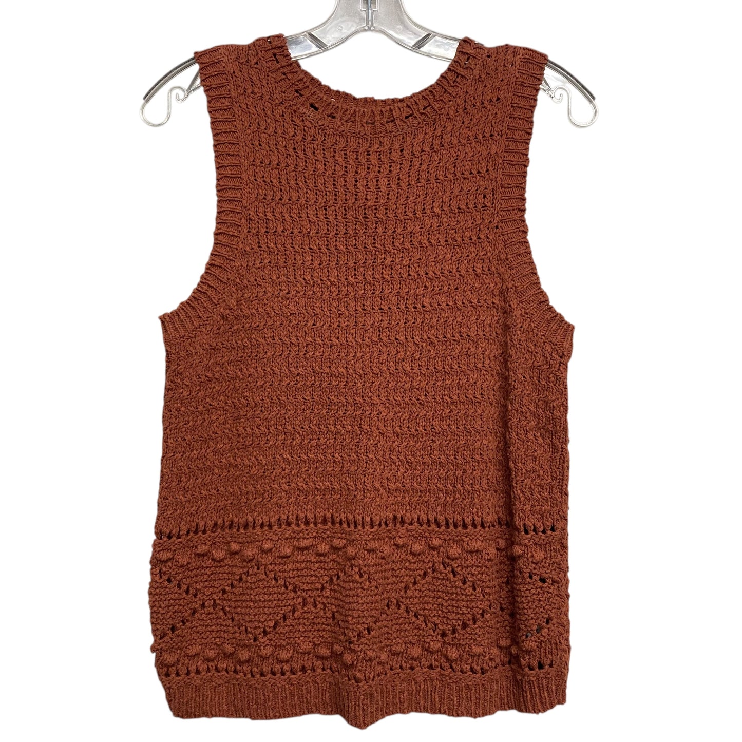 Vest Sweater By Universal Thread In Brown, Size:S