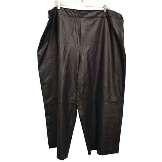 Pants Wide Leg By Isaac Mizrahi Live Qvc In Black, Size:26