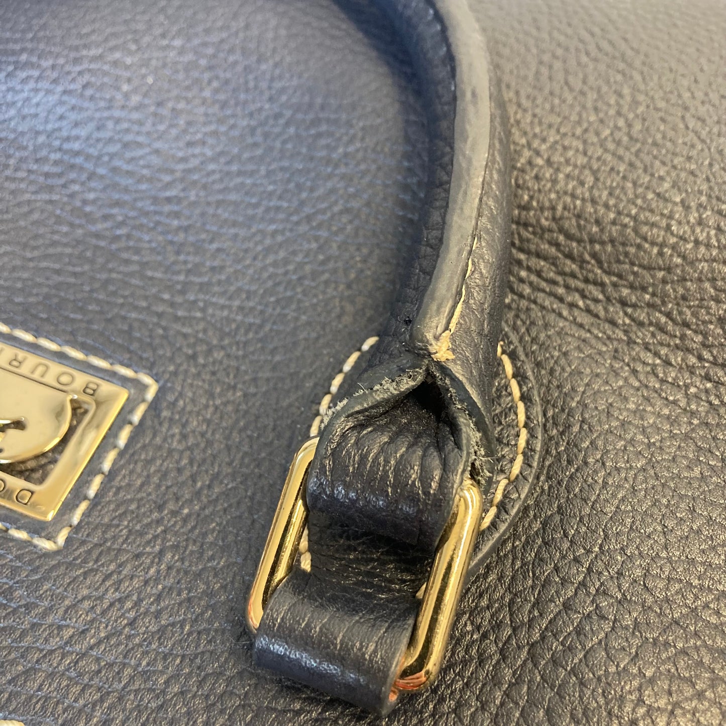 Handbag Designer By Dooney And Bourke In Navy, Size:Medium