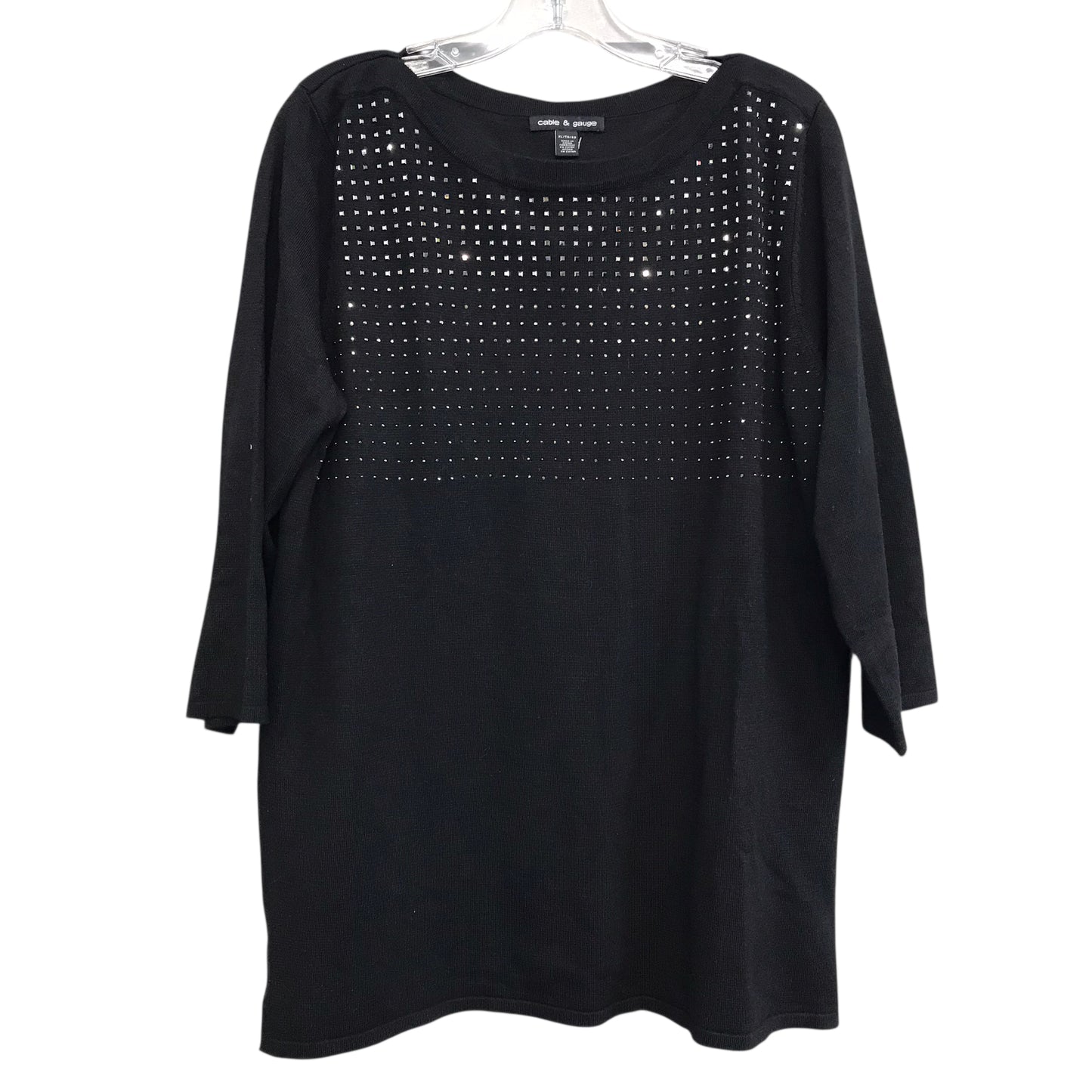 Top Ls By Cable And Gauge In Black, Size:Xl