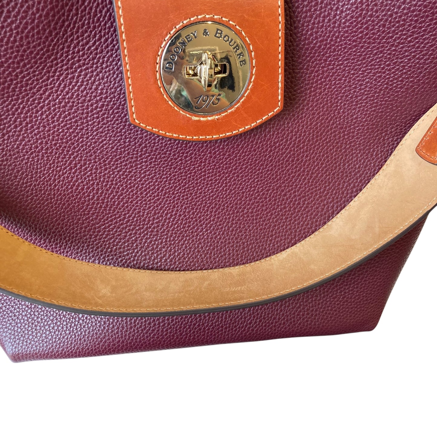 Handbag Designer By Dooney And Bourke In Maroon, Size:Large