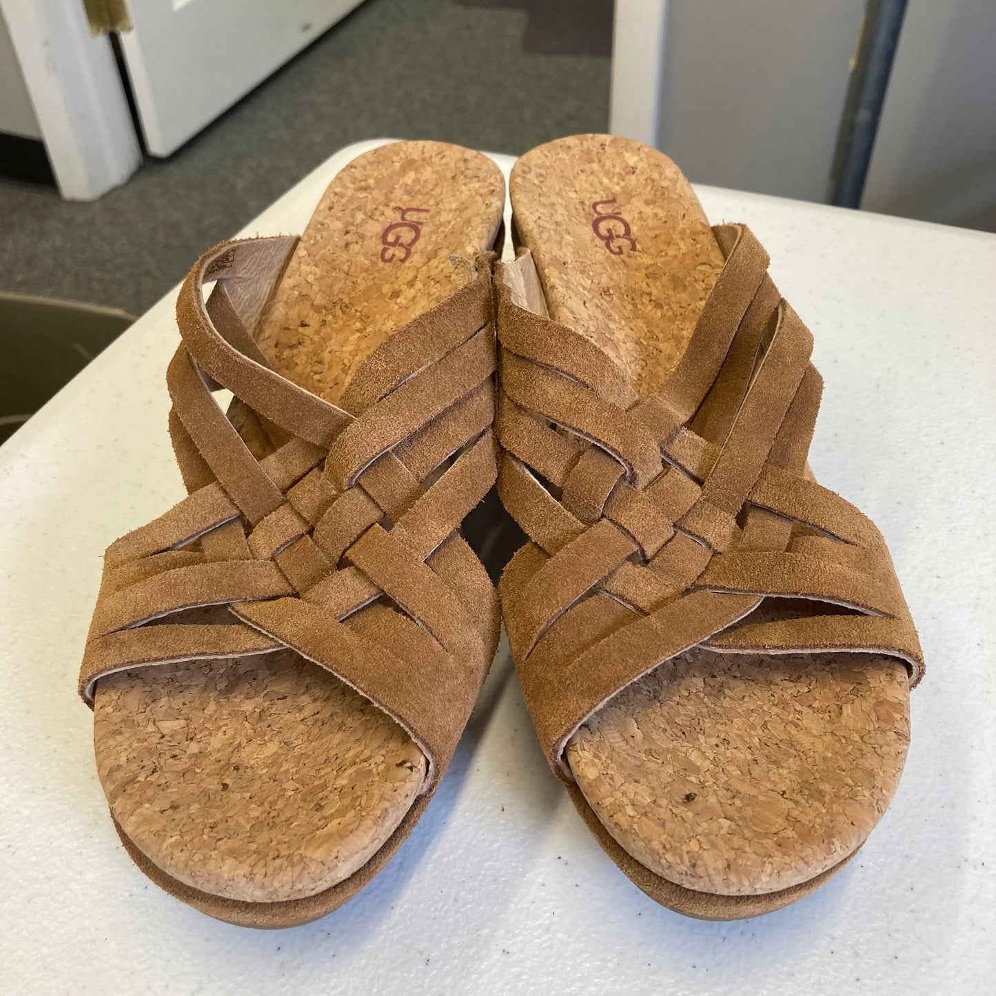 Sandals Designer By Ugg In Brown, Size:7.5