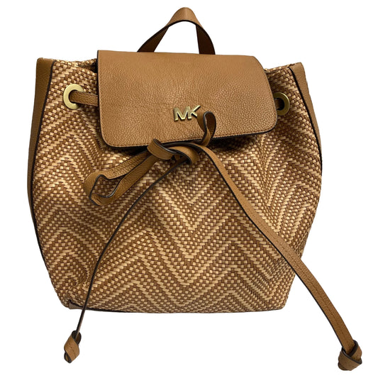 Backpack Designer By Michael Kors In Tan, Size:Large
