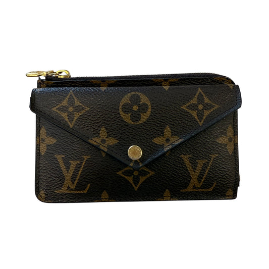 Wallet Luxury Designer By Louis Vuitton In Brown, Size:Small