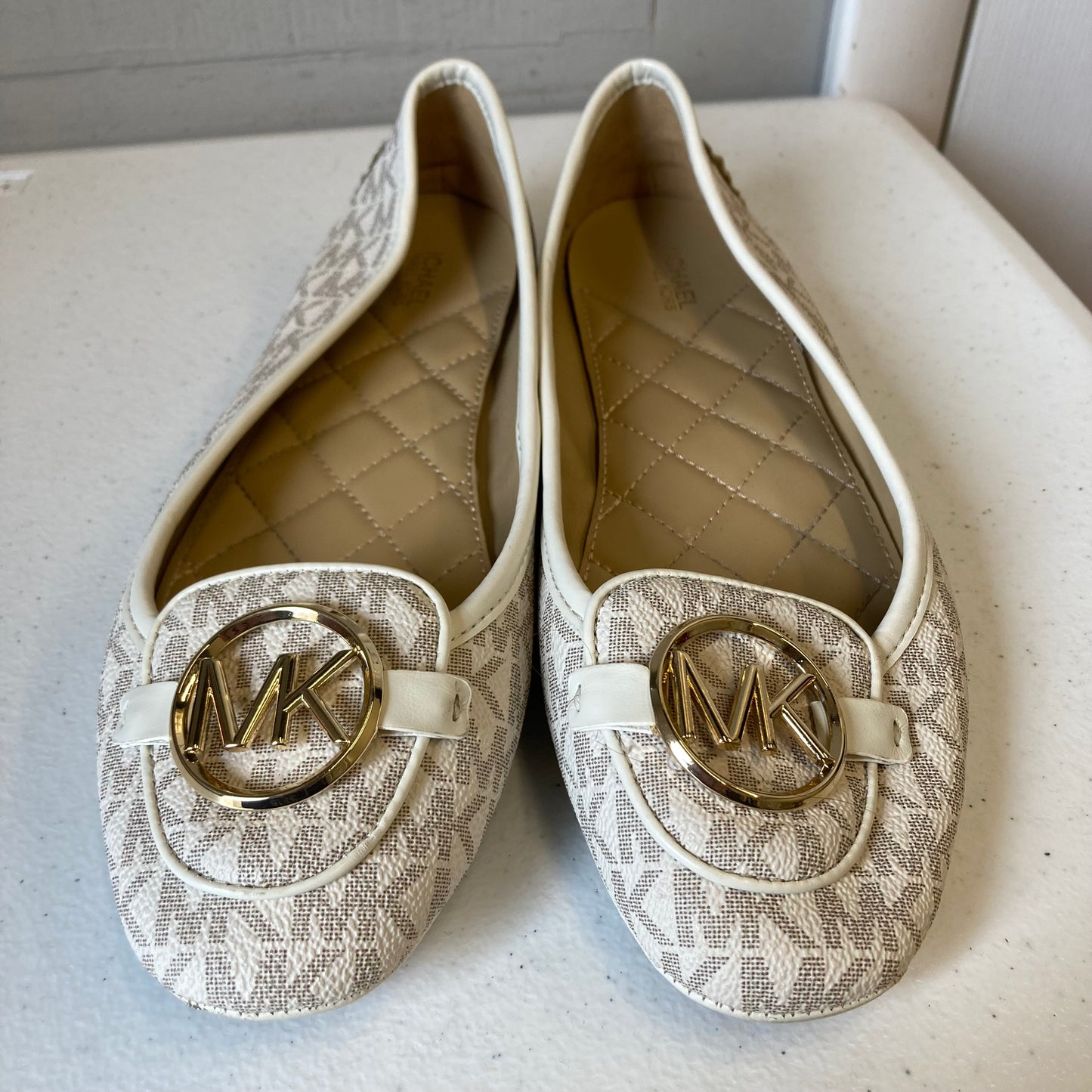 Shoes Designer By Michael Kors In Tan, Size:7.5