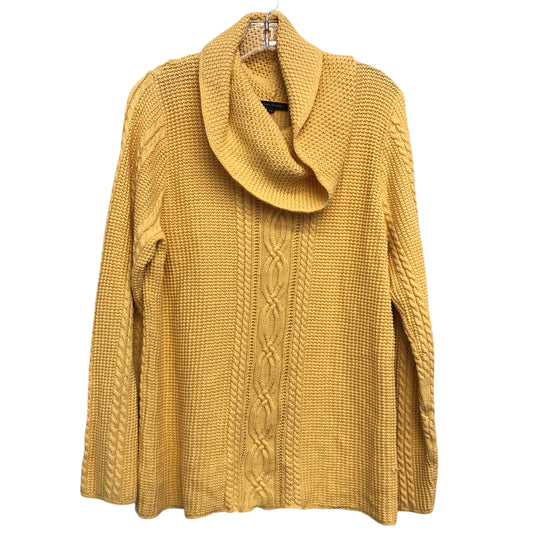 Sweater By Jeanne Pierre In Yellow, Size:Xl