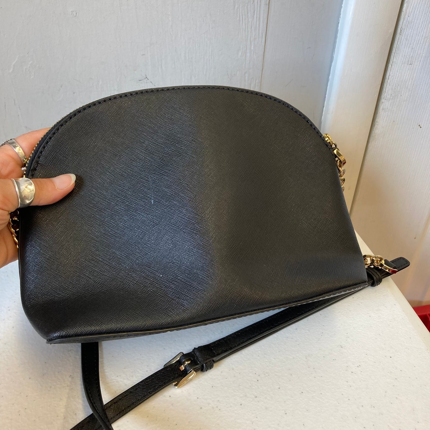 Crossbody Designer By Michael Kors In Black, Size:Small