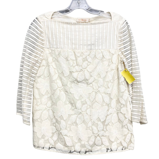 Top Ls Designer By Tory Burch In Ivory, Size:Xs