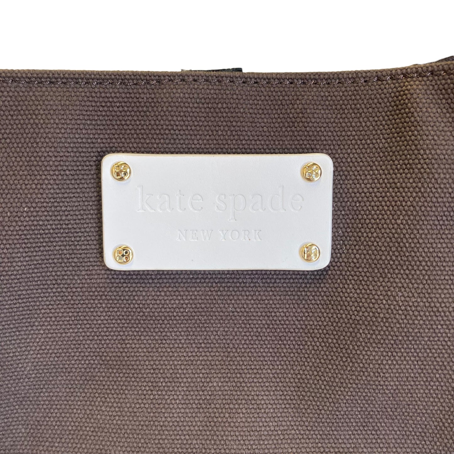 Diaper Bag Designer By Kate Spade In Brown, Size:Large