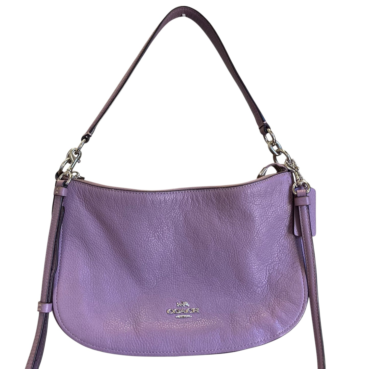 Handbag Designer By Coach In Purple, Size:Medium