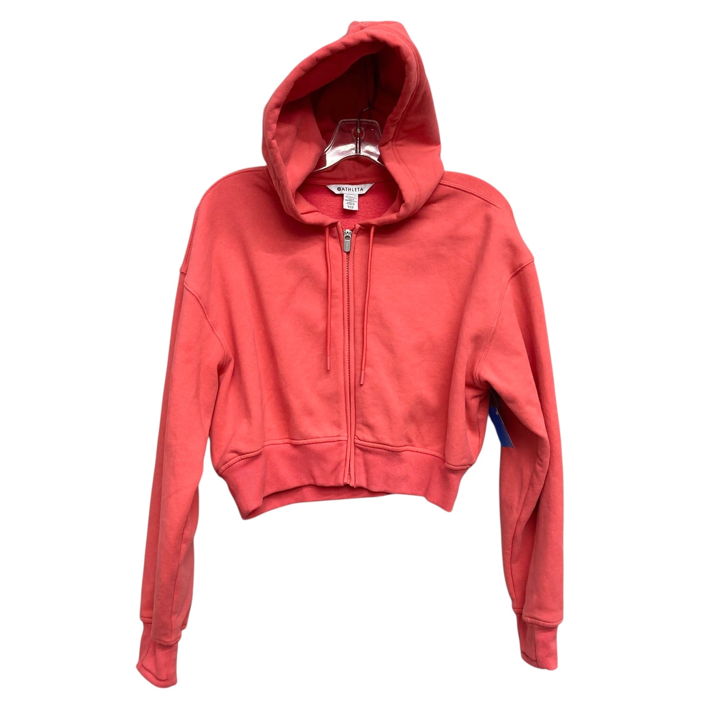 Sweatshirt Hoodie By Athleta In Orange, Size:Xxs