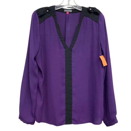 Top Ls By Vince Camuto In Black & Purple, Size:M