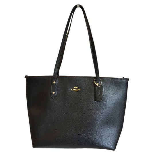 Handbag Designer By Coach In Black, Size:Medium