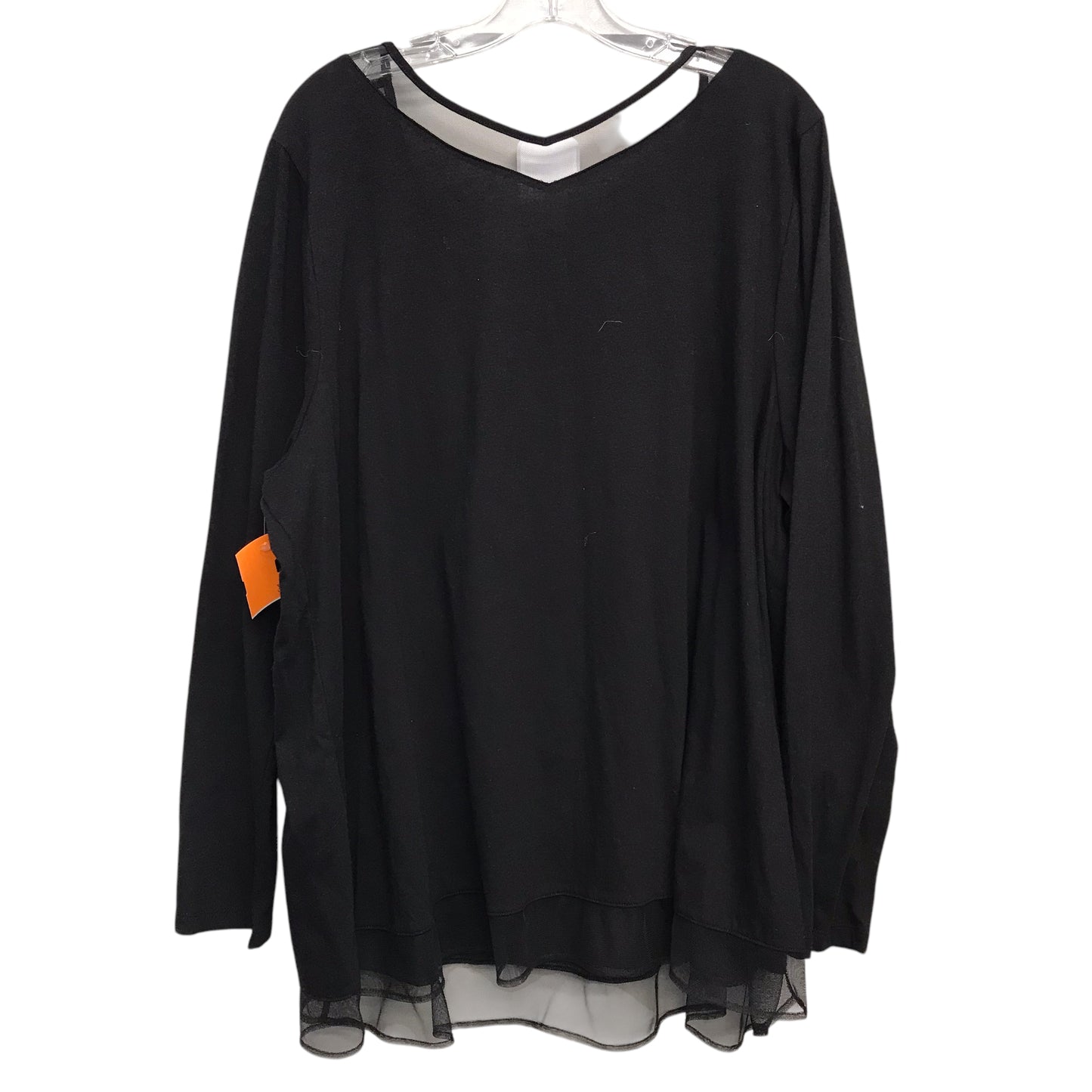 Top Ls By Lane Bryant In Black, Size:3X