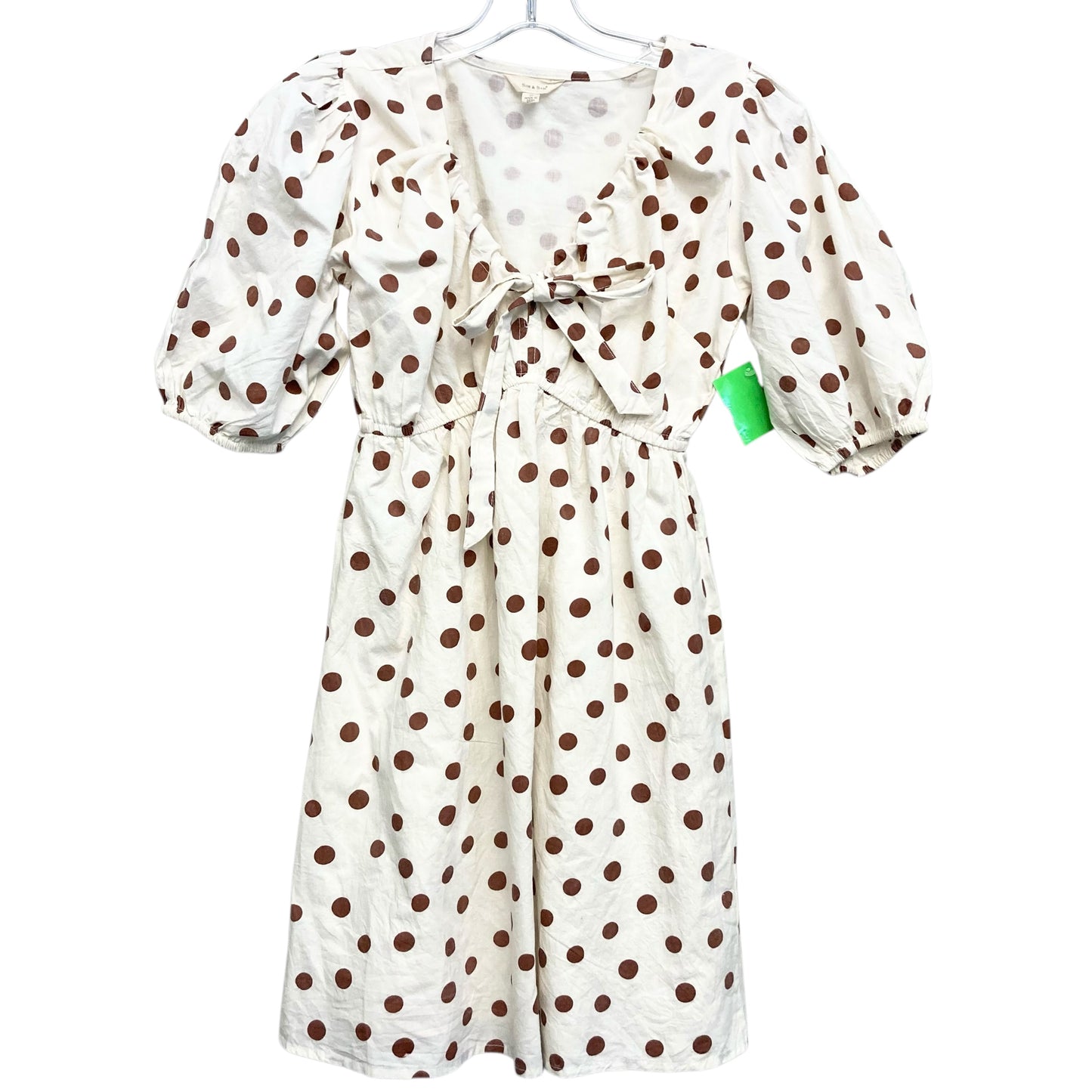 Dress Casual Short By Sim & Sam In Polkadot Pattern, Size:S