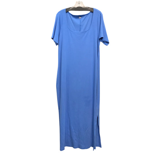Dress Casual Maxi By Old Navy In Blue, Size:1X