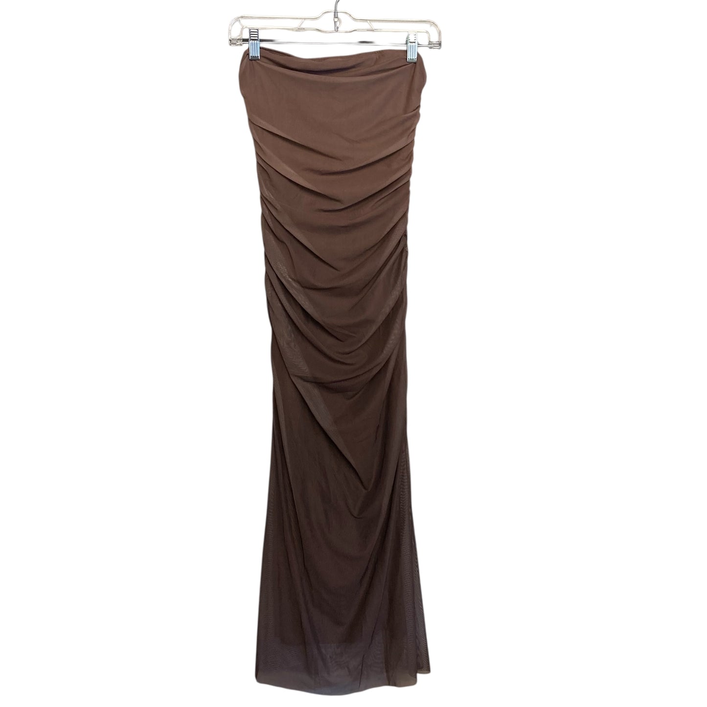 Dress Party Long By Shein In Brown, Size:M