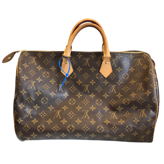 Handbag Luxury Designer By Louis Vuitton In Brown, Size:Large