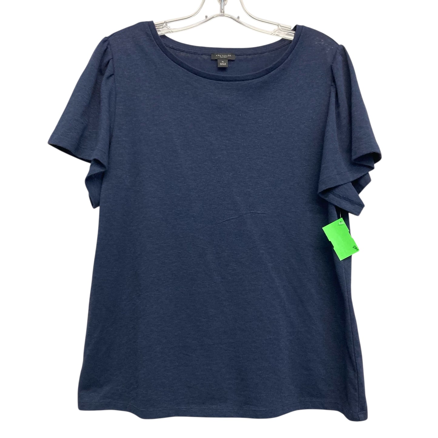 Top Ss Basic By Ann Taylor In Navy, Size:Xl
