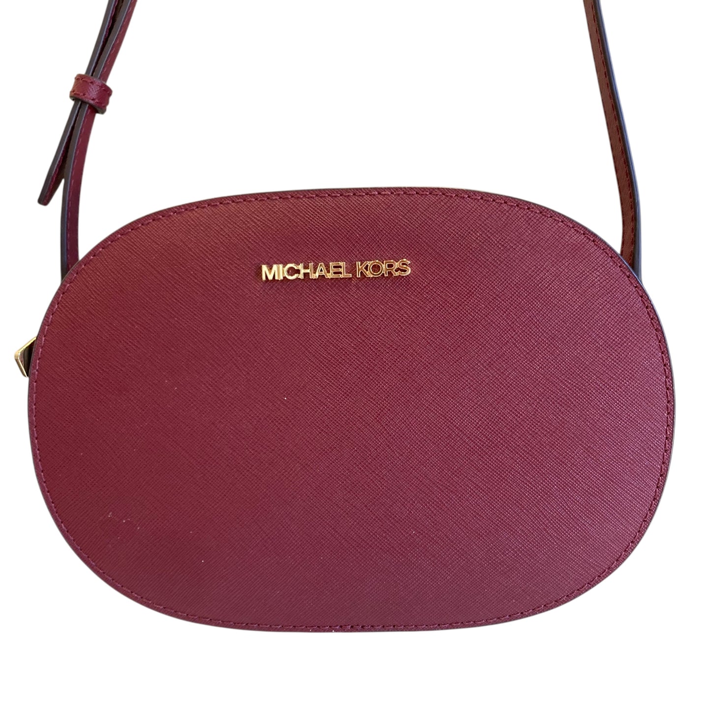 Crossbody Designer By Michael Kors In Maroon, Size:Small