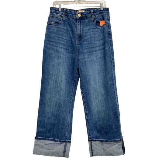 Jeans Wide Leg By Kut In Blue Denim, Size:10