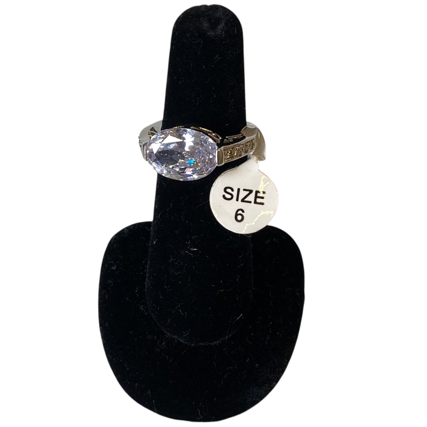 Ring Statement  In Silver, Size:6