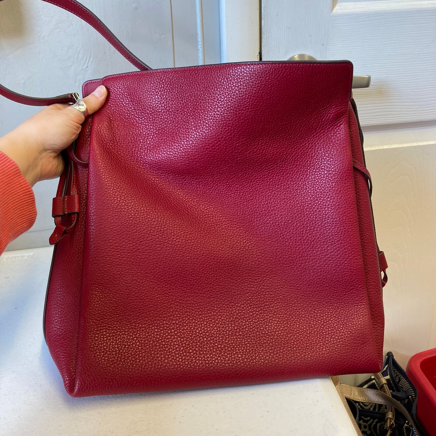 Handbag Designer By Kate Spade In Red, Size:Medium