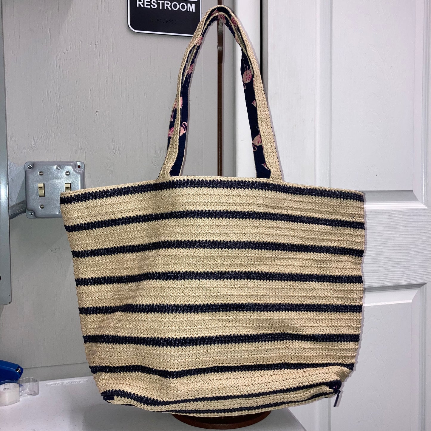 Tote By Vera Bradley In Striped Pattern, Size:Large