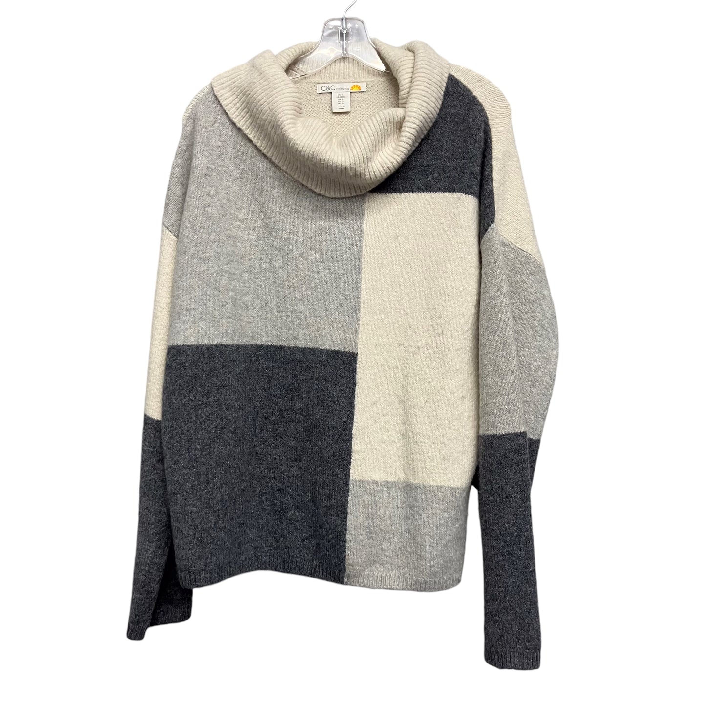 Sweater By C And C In Cream & Grey, Size:Xl