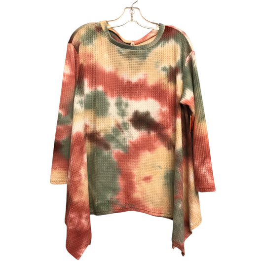 Top Ls By Emerald In Tie Dye Print, Size:S